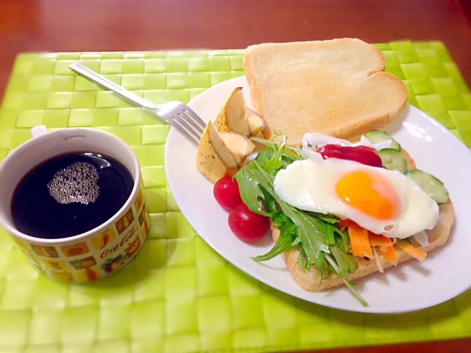 🍞目玉＆野菜サンド🍳|マニラ男さん