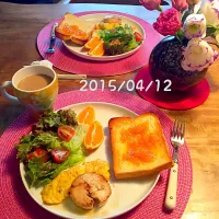 Snapdishの料理写真:朝ごはん 2015・4・12