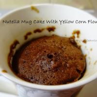 2 minutes microwave nutella mug cake