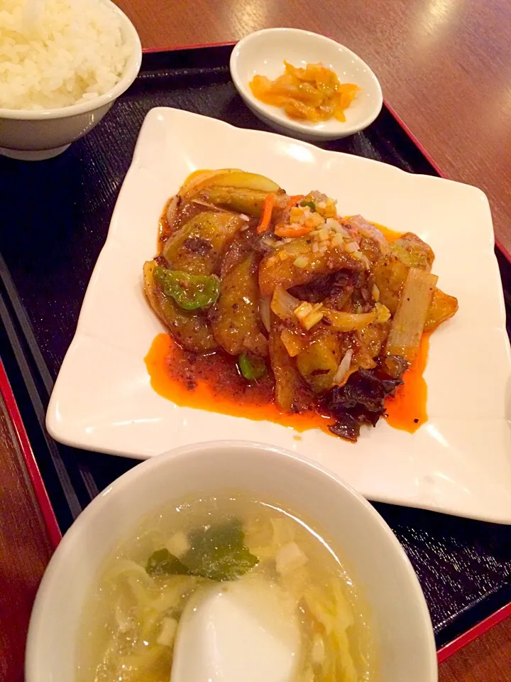 麻婆ナス定食|くぽさん