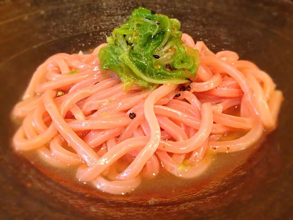 やっとお昼ご飯…って夕方だしッ   梅うどんたるもの。|由寿妃さん