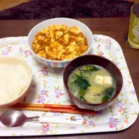 Snapdishの料理写真:麻婆豆腐ごはん|ぴょんさん