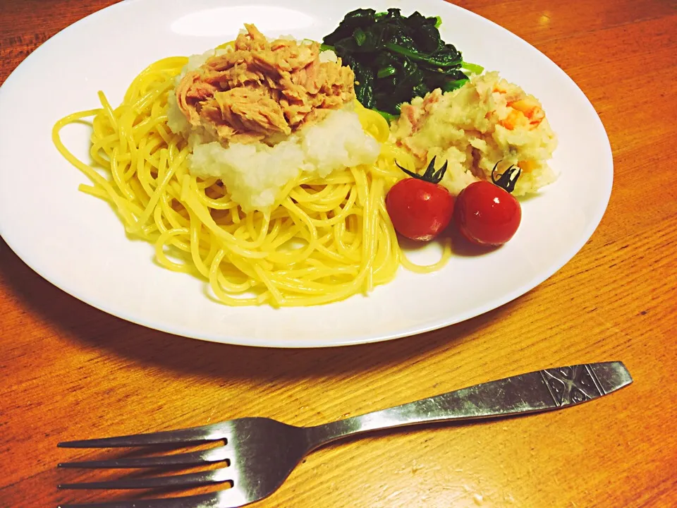 Snapdishの料理写真:ツナおろしパスタ🍝|いくちゃんさん