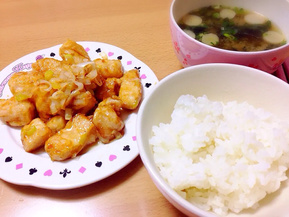 簡単鶏肉のネギ胡麻油がけ|ぴさん