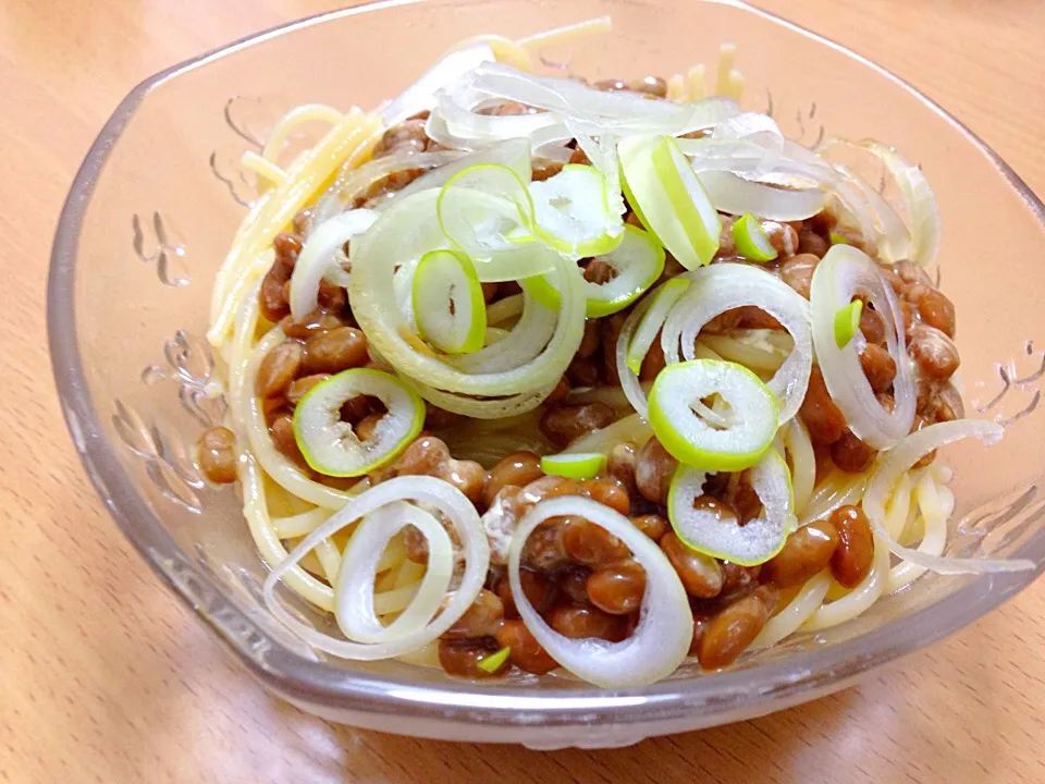 納豆パスタ|ぴさん