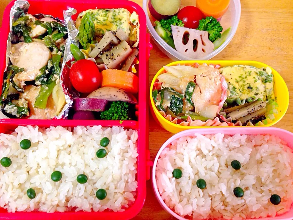 Snapdishの料理写真:私&息子お弁当。|かわちさん