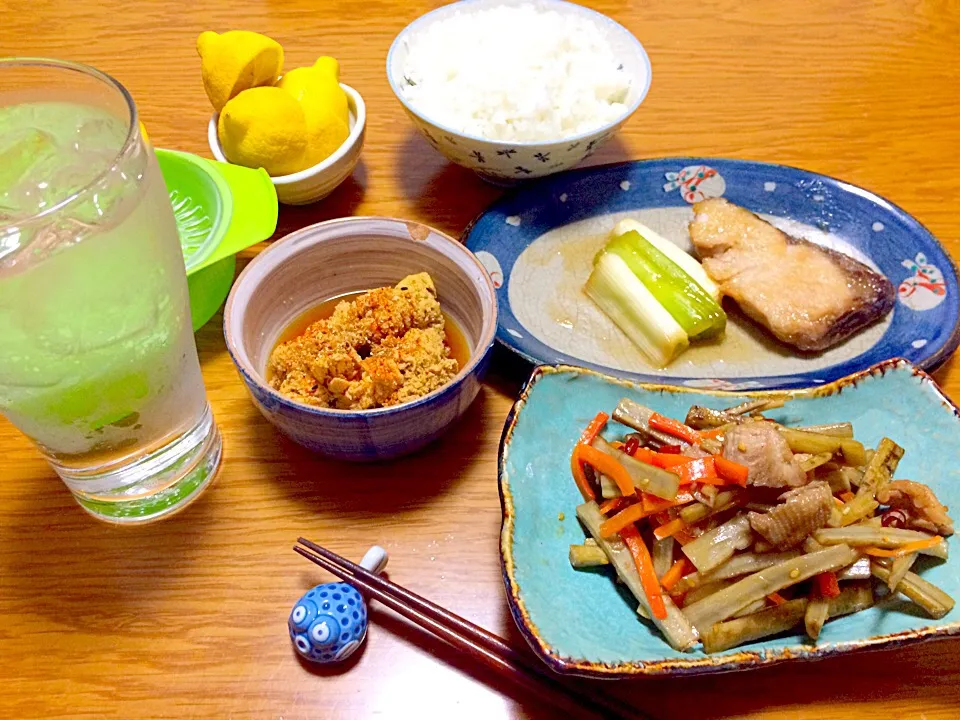 Snapdishの料理写真:2015年4月12日…来週は、大磯、帰るぞ❗️の晩御飯|風流料理人さん