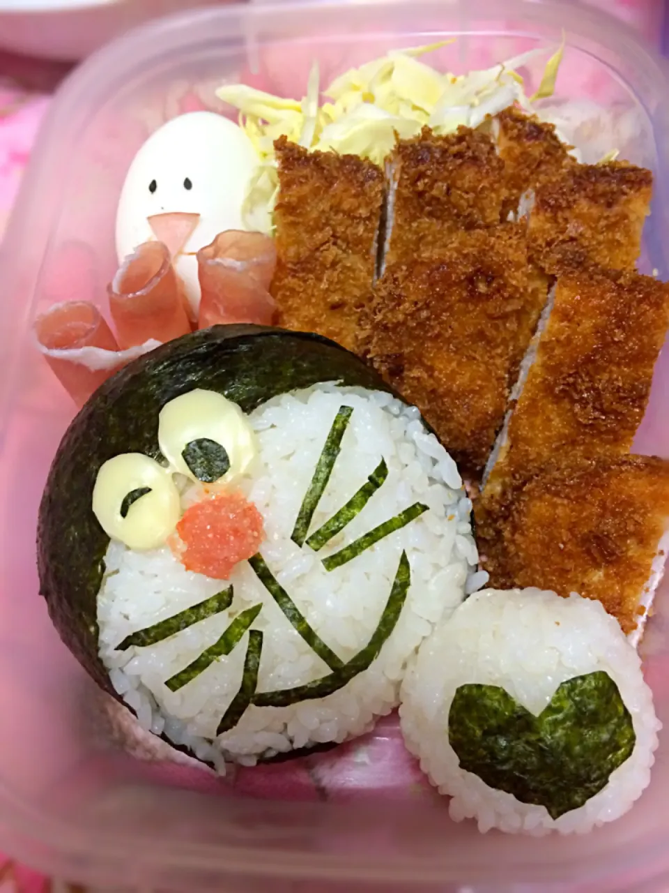 ドラえもん豚カツお弁当|さよさん