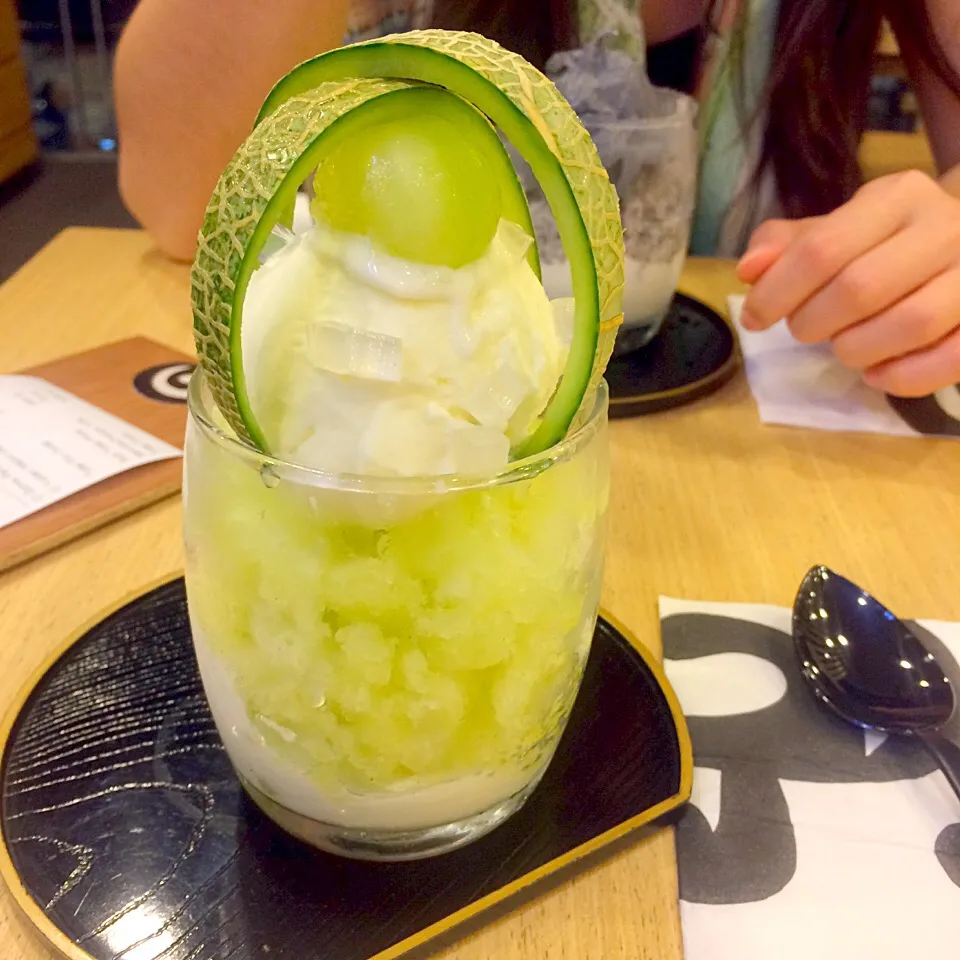 Melon iced dessert 🍈|Stamp P.さん