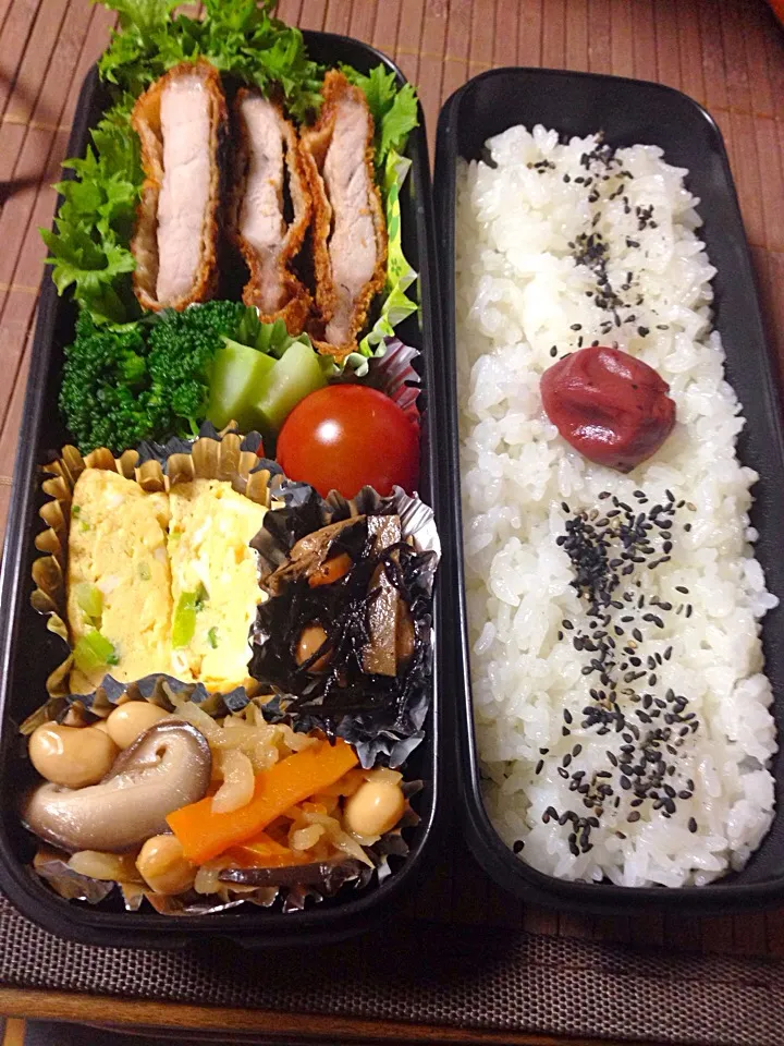 息子弁当3日目！今日から朝練開始だよ早起き開始だよ(^^;;|じゅんけさん