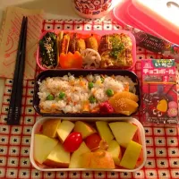 Snapdishの料理写真:鮭まぜずし弁当