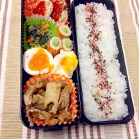 Snapdishの料理写真:旦那弁当【4/13】|みふさん