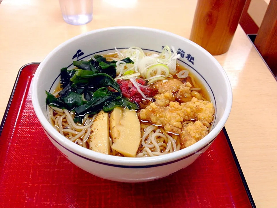 豚唐揚げ焼き筍蕎麦|炊かれたいオトコ おこん 小栁津さん