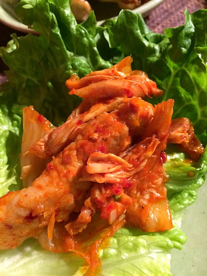 Buta kimchee lettuce wraps|Nigelさん