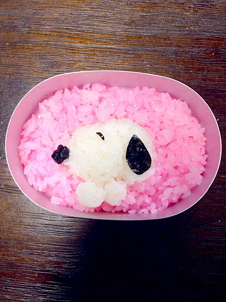 ご飯だけキャラ弁   スヌーピー弁|富士子🍒🐰🍓さん