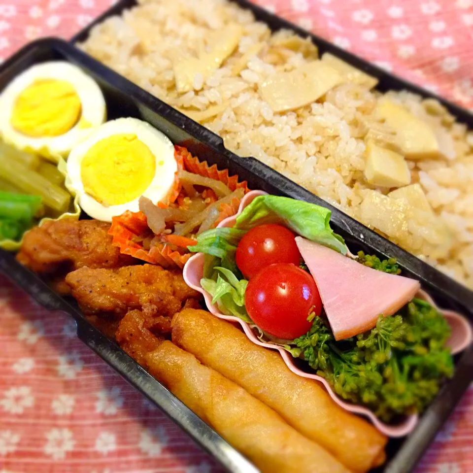 4/13(月) 今日の高2息子弁当☆|ハピ＊アドさん