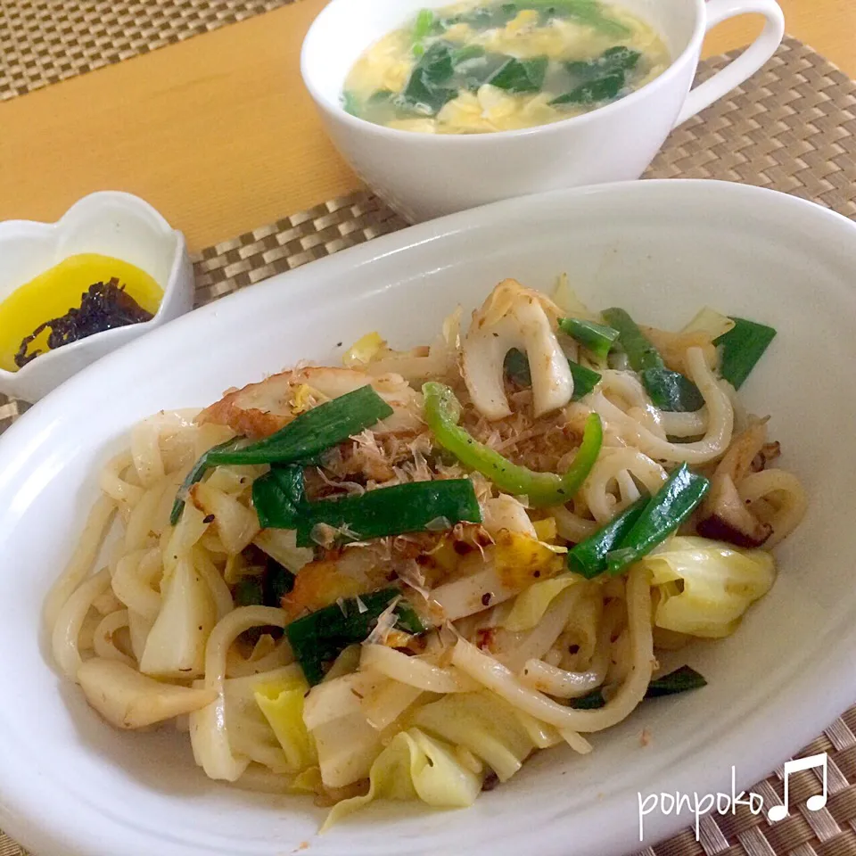 焼きうどん|ポンポコたまこさん