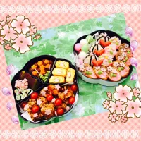 Snapdishの料理写真:お花見弁当2015♡|lyckaさん