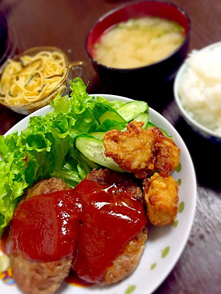 チーズハンバーグ定食|けみさん