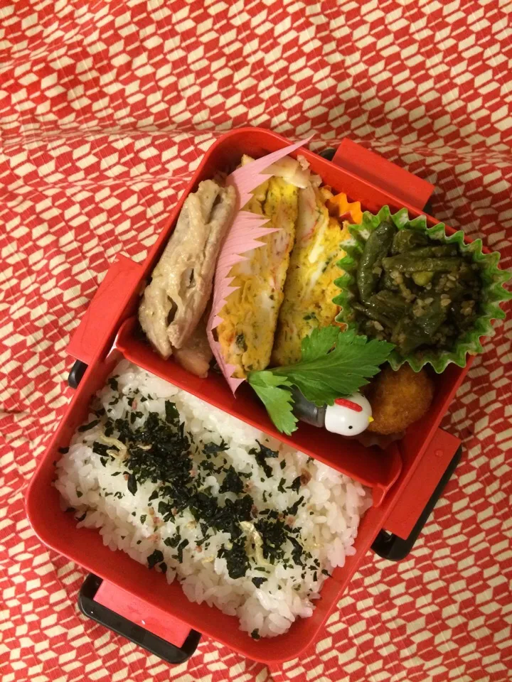 永遠弁当３日目^_^  卵にチーズ入れた^_^|さとさん