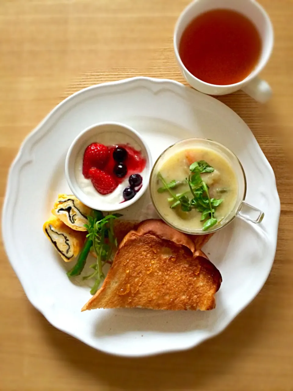 朝ごはんプレート|しいかさん