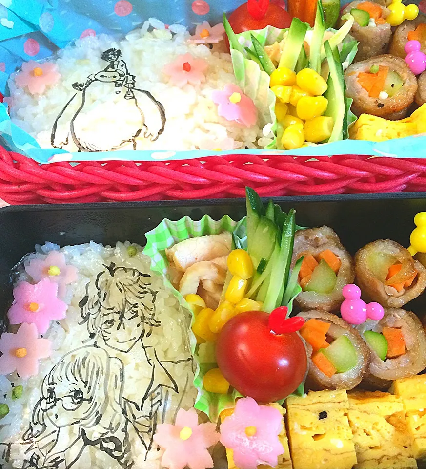 Snapdishの料理写真:女の子弁当♪|志野さん