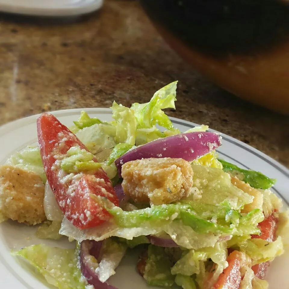 My House Salad with "Secret Dressing" #BassTaste #foodporn #UndergroundDinner #catering #food #salad #yum @BassCateringX|BASS.TASTEさん