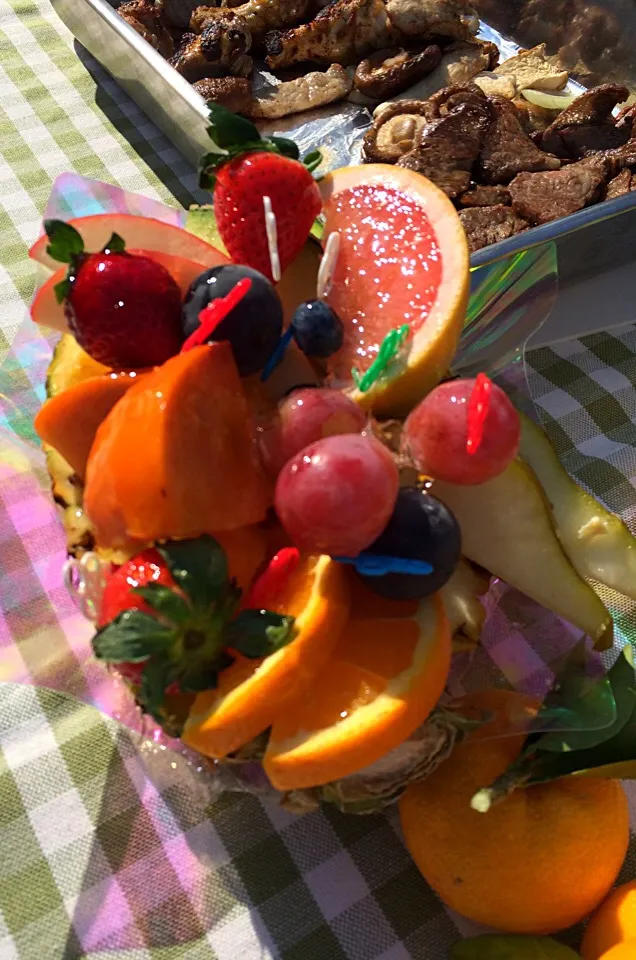 Glazed fruit basket... Hanami BBQ|Nigelさん