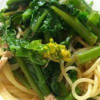 Snapdishの料理写真:菜の花とツナのパスタ|serendipityさん