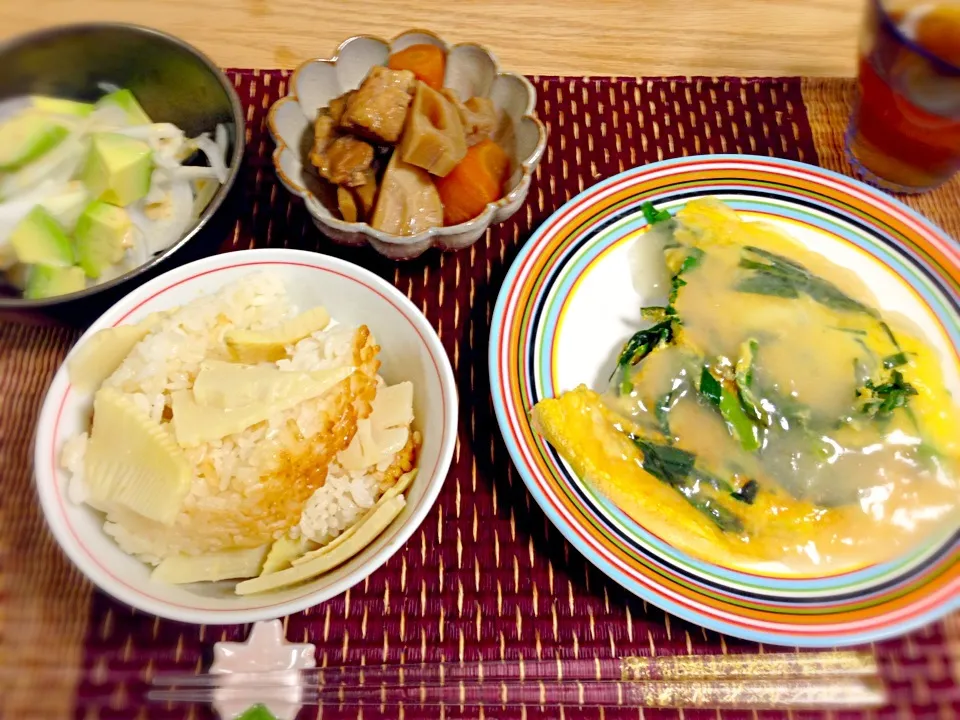 今日のお夕飯＊4/14|ゆきぼぅさん