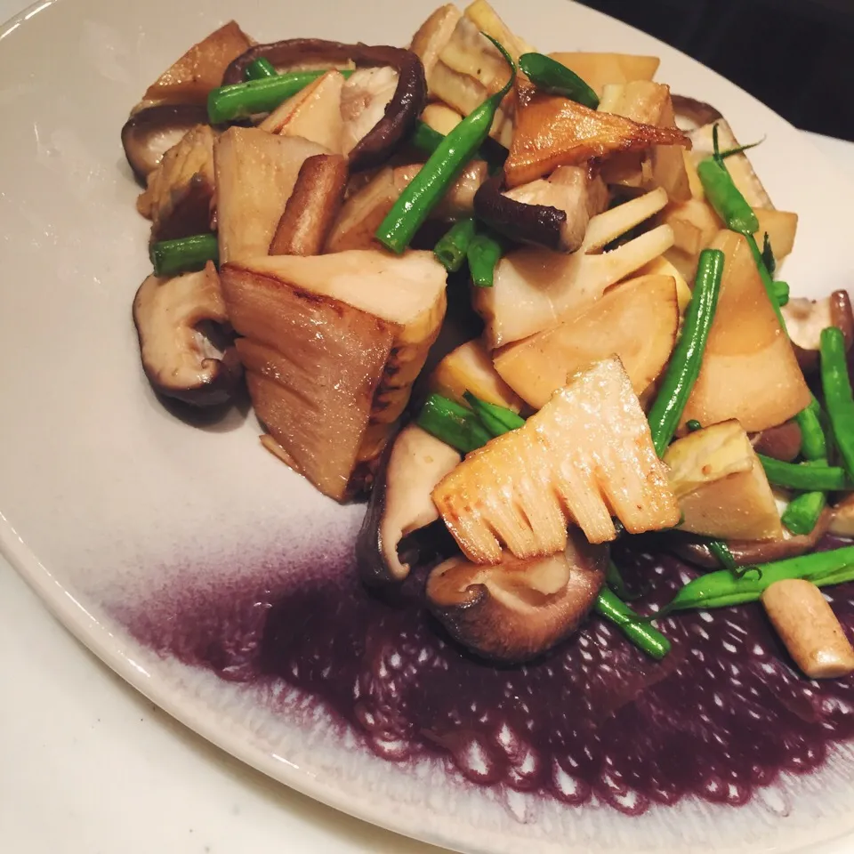 タケノコと椎茸のバター醤油|麻紀子さん