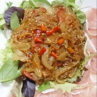 Snapdishの料理写真:long time no make chili Japchae|roseさん