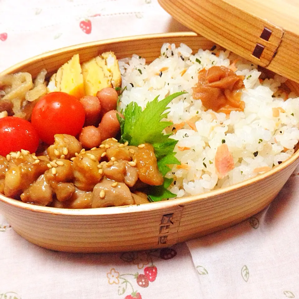 鶏肉生姜甘辛焼き弁当|いそがいさん