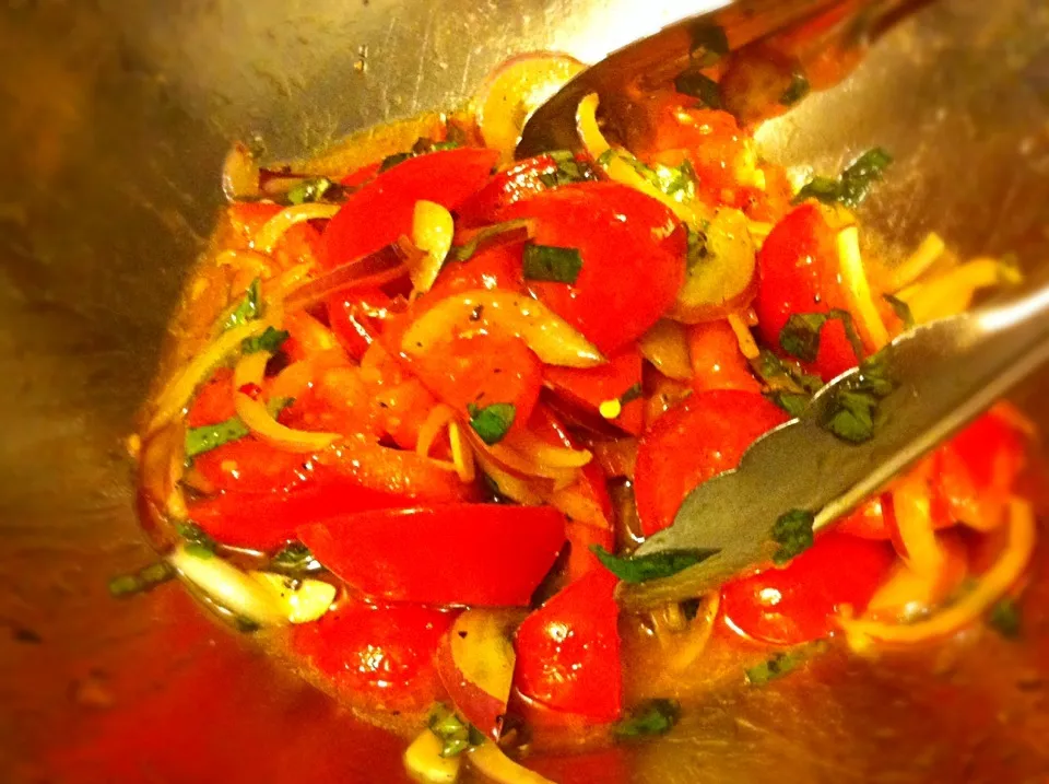 my favourite Sebi's italian tomato salad :)|tomomi tawaraさん