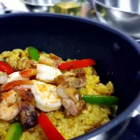 Snapdishの料理写真:Shrimp and Chicken Paella|nazwa fadya nadhiraさん