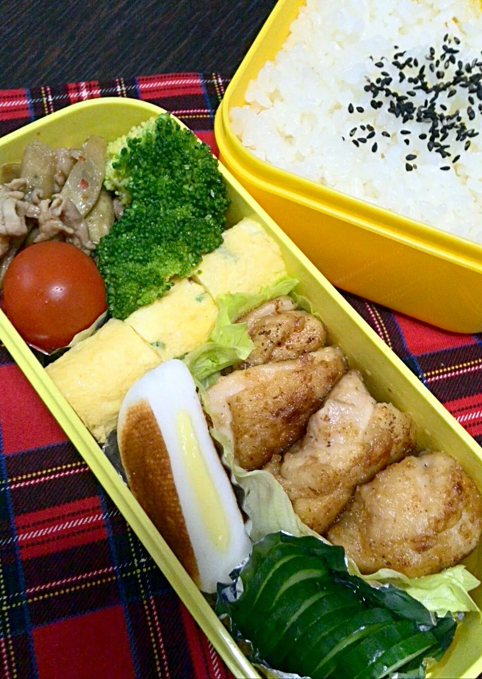 マヨポンチキン弁当|こもず♪さん