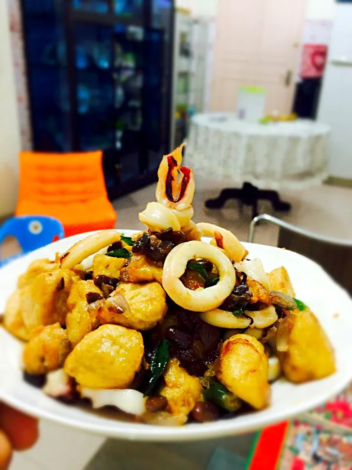 Calamari out tofu with soya ferment|wu lan lieさん