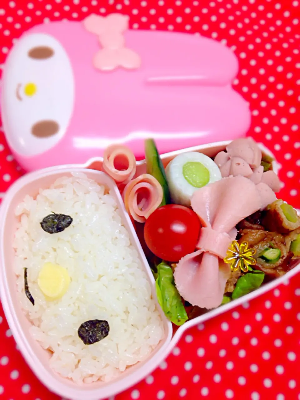 Snapdishの料理写真:マイメロ弁当|みちすけさん