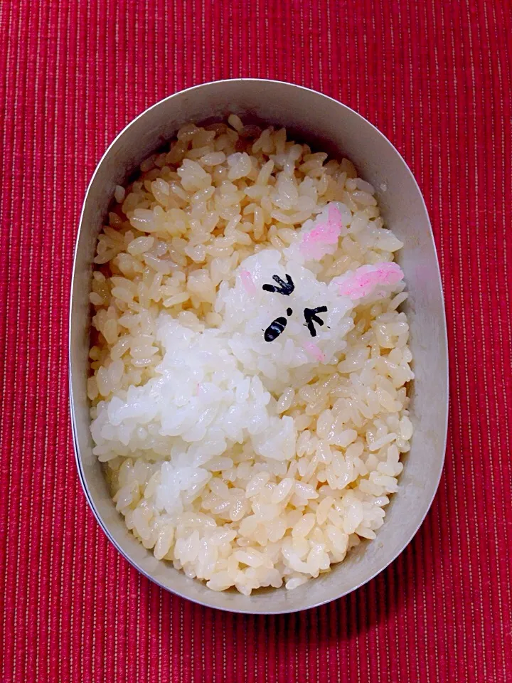 Snapdishの料理写真:ご飯だけキャラ弁   LINEのコニー(^^;;|富士子🍒🐰🍓さん