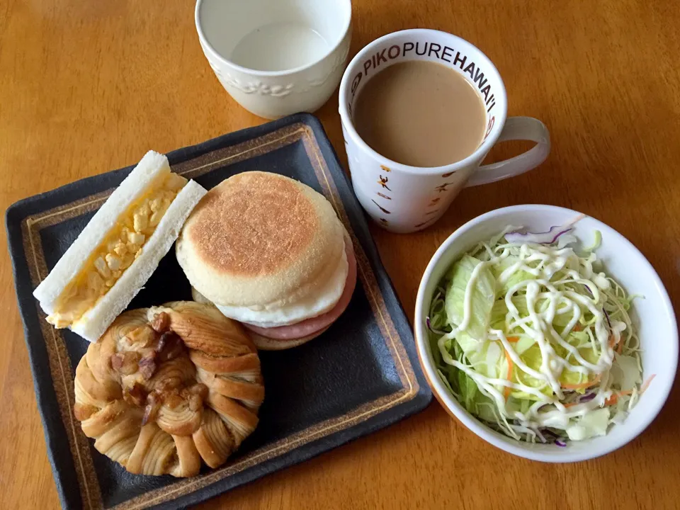 Snapdishの料理写真:(*´ω｀*) 朝ごぱん♪ （笑）|Gigi Cafeさん