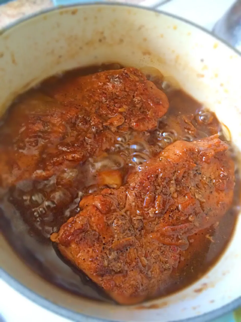 Stewed Pork with cola and orange marmalade|mamakumiさん