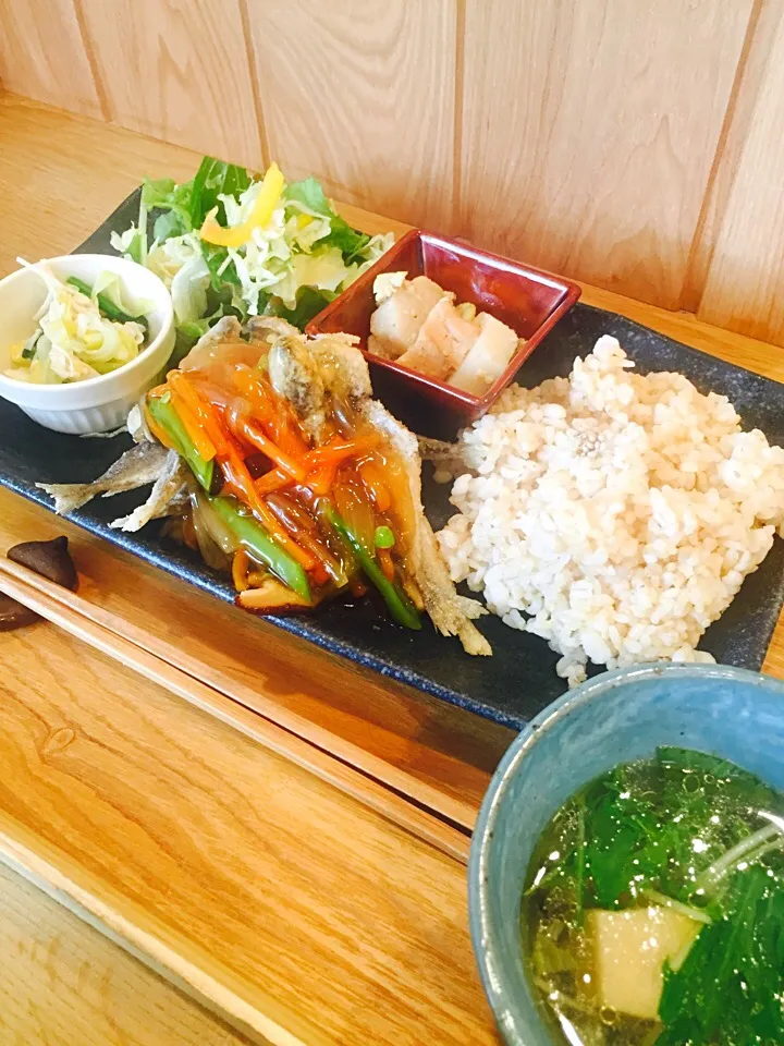 豆鯵唐揚げの甘酢あんかけ|ペネロペさん