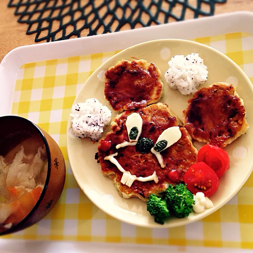 娘の作り置き晩御飯♪ねずみさんのデコのみ焼き♡|チーミーさん