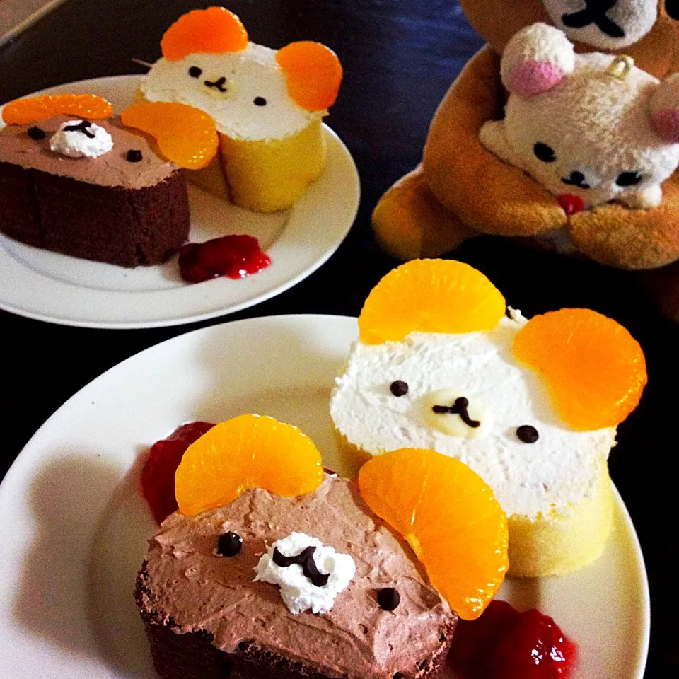 Snapdishの料理写真:リラックマケーキ|sachiさん