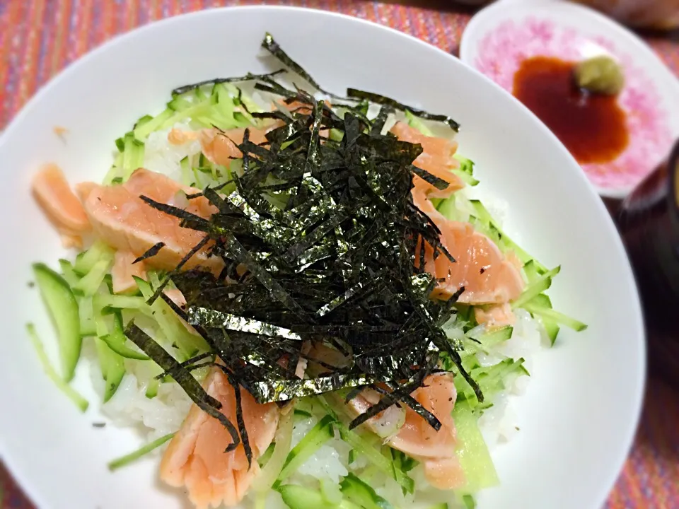 炙りサーモン丼|aiさん