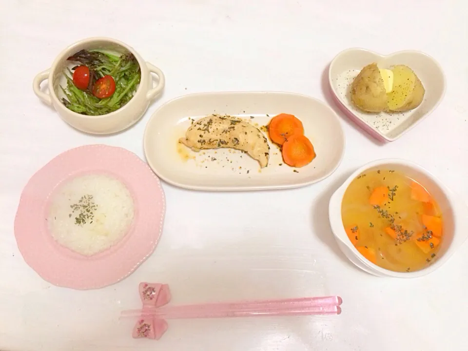 Snapdishの料理写真:4/15 夜ごはん|honamiさん