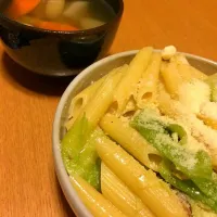 キャベツでペンネ&根菜スープ|miyusunさん