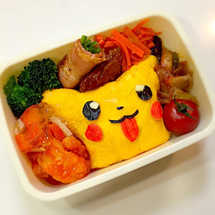 Snapdishの料理写真:【キャラ弁】ピカチュウ|あずさん