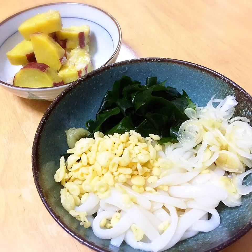 蒟蒻うどんとさつまいもの蜂蜜レモン煮|たまこっこさん