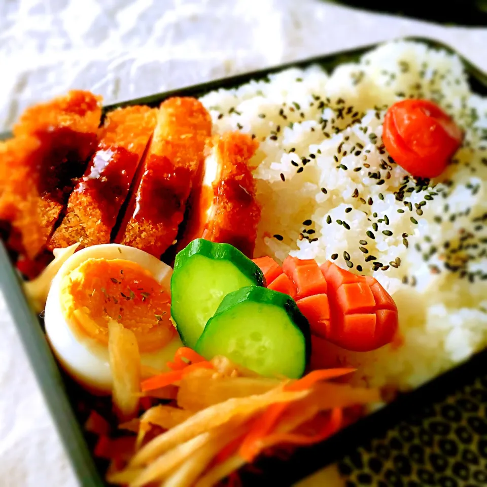 旦那弁当♡チキンカツ|ma-iさん